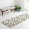 Berber Lattice Shag Collection Area Rug - Atlas (Ivory) Runner Ivory  lifestyle 14