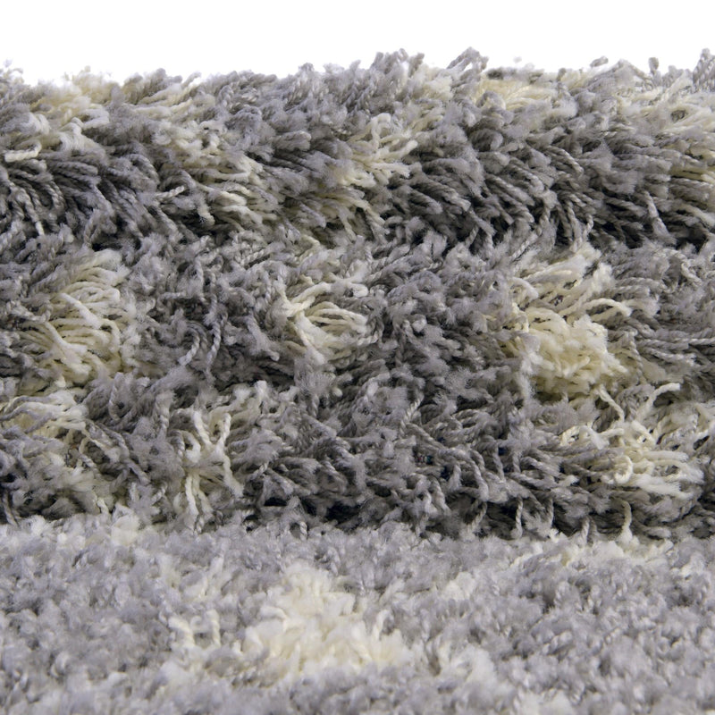 Berber Lattice Shag Collection Area Rug - Atlas (Gray) Runner Gray  lifestyle 75
