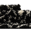 Berber Lattice Shag Collection Area Rug - Atlas (Black and White) Square Black and White  lifestyle 57