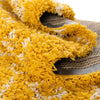 Berber Lattice Shag Collection Area Rug - Atlas (Yellow) Rectangle Yellow  lifestyle 16