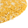 Berber Lattice Shag Collection Area Rug - Atlas (Yellow) Round Yellow  lifestyle 6