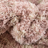 Berber Lattice Shag Collection Area Rug - Atlas (Light Pink) Oval Light Pink  lifestyle 67