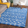 Berber Lattice Shag Collection Area Rug - Atlas (Periwinkle Blue) Rectangle Periwinkle Blue  lifestyle 15