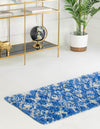 Berber Lattice Shag Collection Area Rug - Atlas (Periwinkle Blue) Runner Periwinkle Blue  lifestyle 2