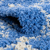 Berber Lattice Shag Collection Area Rug - Atlas (Periwinkle Blue) Runner Periwinkle Blue  lifestyle 5