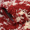 Berber Lattice Shag Collection Area Rug - Atlas (Burgundy Red) Runner Burgundy Red  lifestyle 4