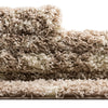 Berber Lattice Shag Collection Area Rug - Atlas (Light Brown) Round Light Brown  lifestyle 71