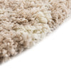 Berber Lattice Shag Collection Area Rug - Atlas (Light Brown) Round Light Brown  lifestyle 5