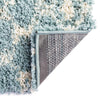 Berber Lattice Shag Collection Area Rug - Atlas (Light Blue) Square Light Blue  lifestyle 72