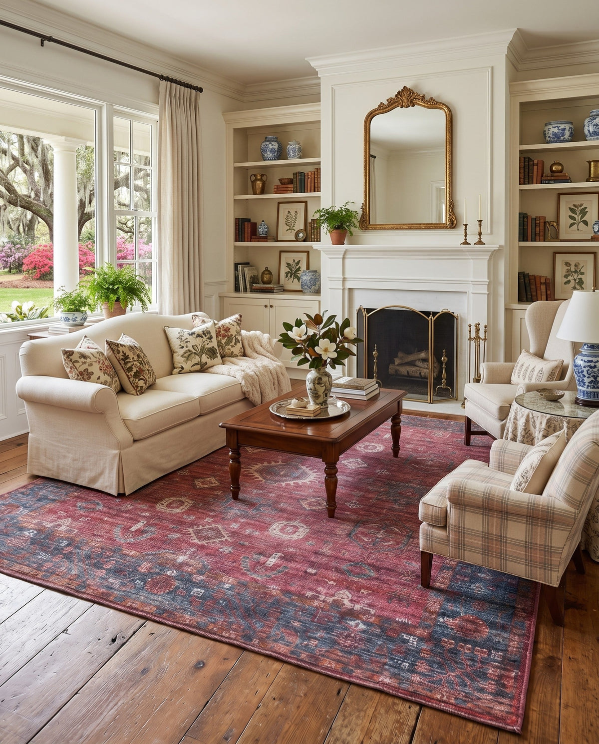 Zahara Oasis Collection Area Rug -  Ouarzazate Rectangle Antique Red  lifestyle 18