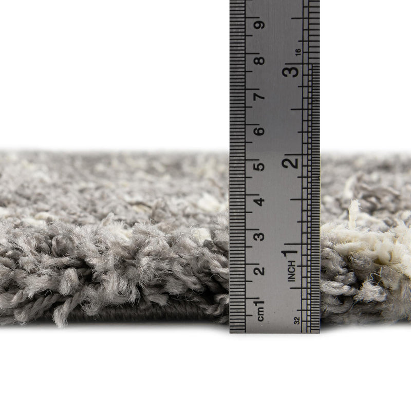 Lattice Loft Shag Collection Area Rug - Soho (Gray) Runner Gray  lifestyle 4