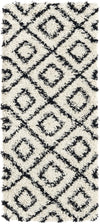 Trellis Haven Collection Area Rug - Soho (Black and White) Runner Black and White  lifestyle 13