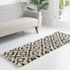 Trellis Haven Collection Area Rug - Soho (Black and White) Runner Black and White  lifestyle 48