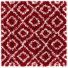 Trellis Haven Collection Area Rug - Soho (Burgundy Red) Square Burgundy Red  lifestyle 9