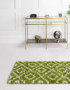 Lattice Loft Shag Collection Area Rug - Soho (Green) Runner Green  lifestyle 3