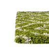 Lattice Loft Shag Collection Area Rug - Soho (Green) Runner Green  lifestyle 6