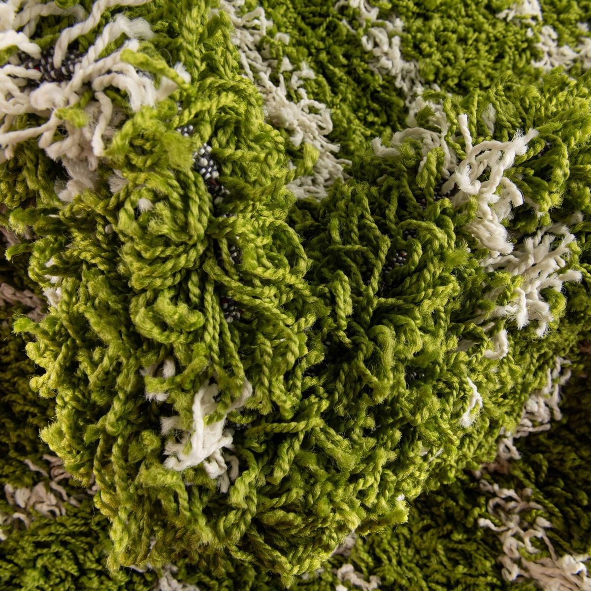 Lattice Loft Shag Collection Area Rug - Soho (Green) Runner Green  lifestyle 7