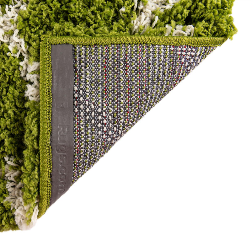 Lattice Loft Shag Collection Area Rug - Soho (Green) Runner Green  lifestyle 8