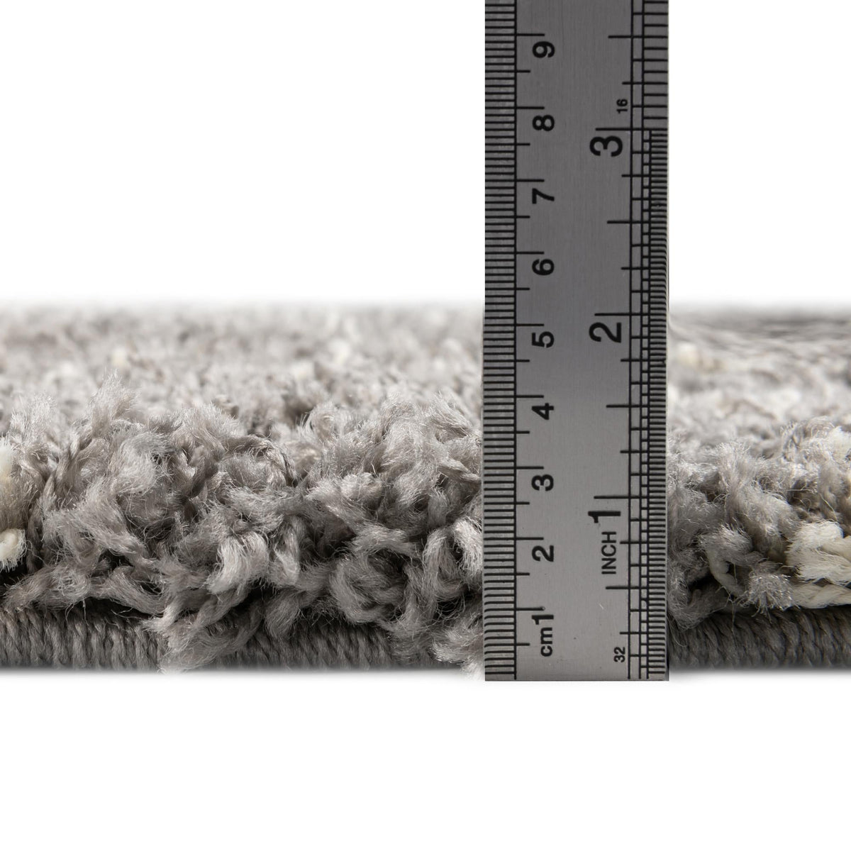 Lattice Loft Shag Collection Area Rug - Chelsea (Gray) Rectangle Gray  lifestyle 3