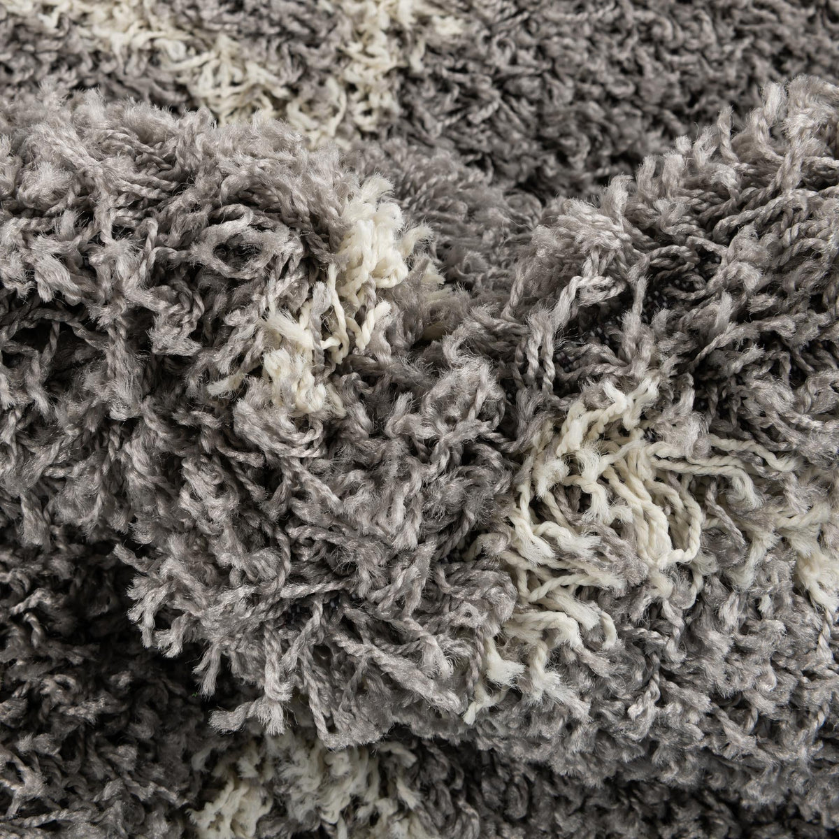 Lattice Loft Shag Collection Area Rug - Chelsea (Gray) Rectangle Gray  lifestyle 6
