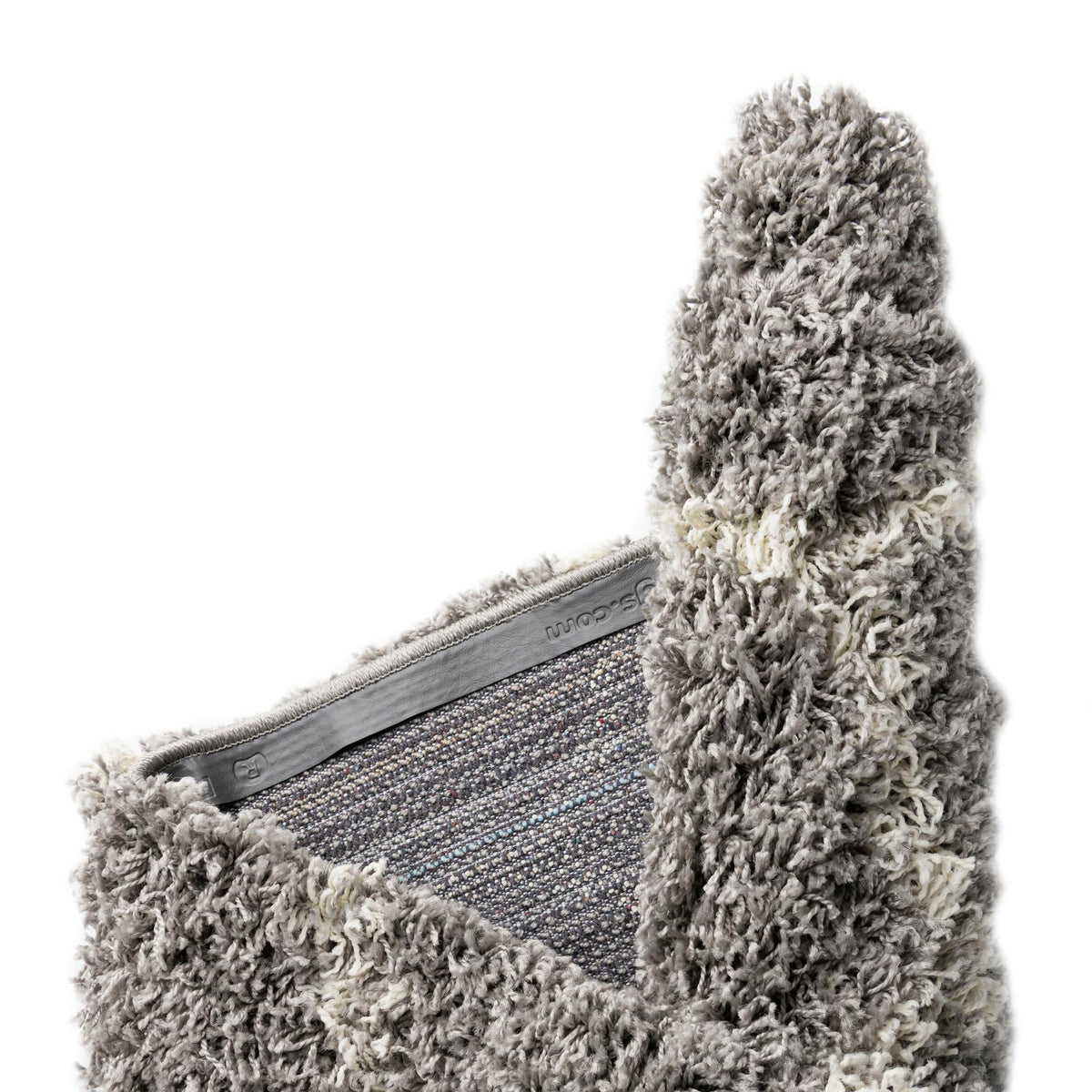 Lattice Loft Shag Collection Area Rug - Chelsea (Gray) Rectangle Gray  lifestyle 9
