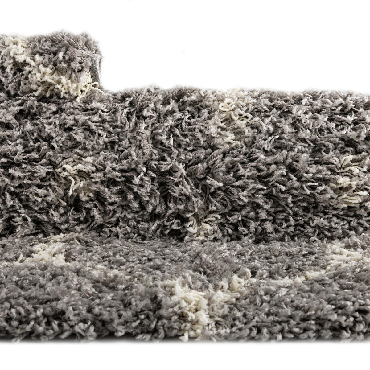 Lattice Loft Shag Collection Area Rug - Chelsea (Gray) Rectangle Gray  lifestyle 12