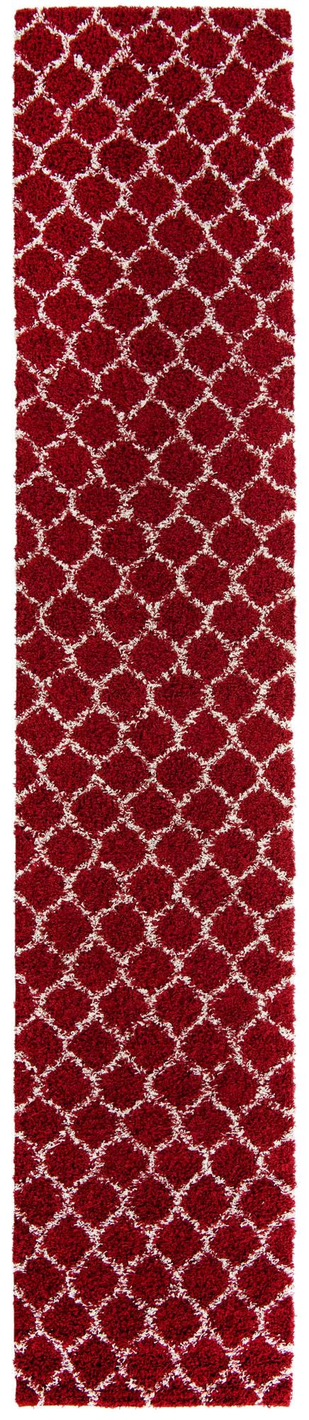 Trellis Haven Collection Area Rug - Chelsea (Burgundy Red) Runner Burgundy  lifestyle 20