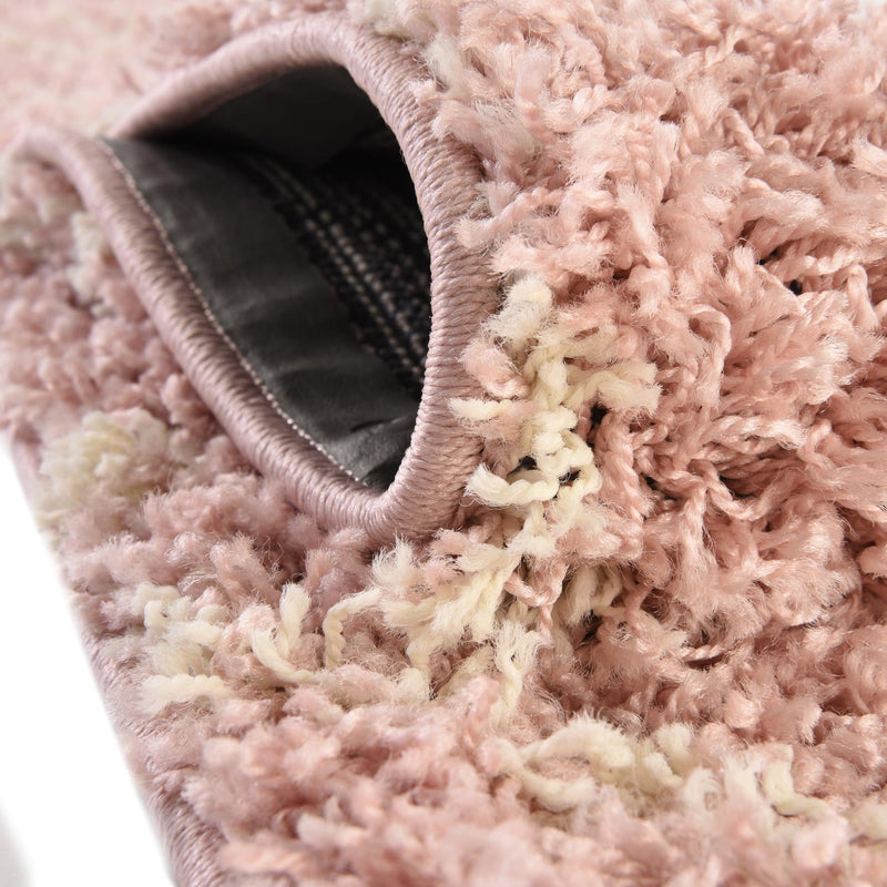 Lattice Loft Shag Collection Area Rug - Chelsea (Light Pink) Rectangle Light Pink  lifestyle 5