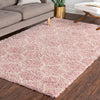 Lattice Loft Shag Collection Area Rug - Chelsea (Light Pink) Rectangle Light Pink  lifestyle 16