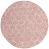 Lattice Loft Shag Collection Area Rug - Chelsea (Light Pink) Round Light Pink Main