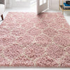 Lattice Loft Shag Collection Area Rug - Chelsea (Light Pink) Square Light Pink  lifestyle 18