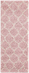 Lattice Loft Shag Collection Area Rug - Chelsea (Light Pink) Runner Light Pink Main
