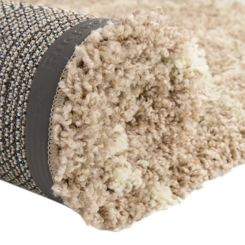 Lattice Loft Shag Collection Area Rug - Chelsea (Light Brown) Rectangle Light Brown  lifestyle 11