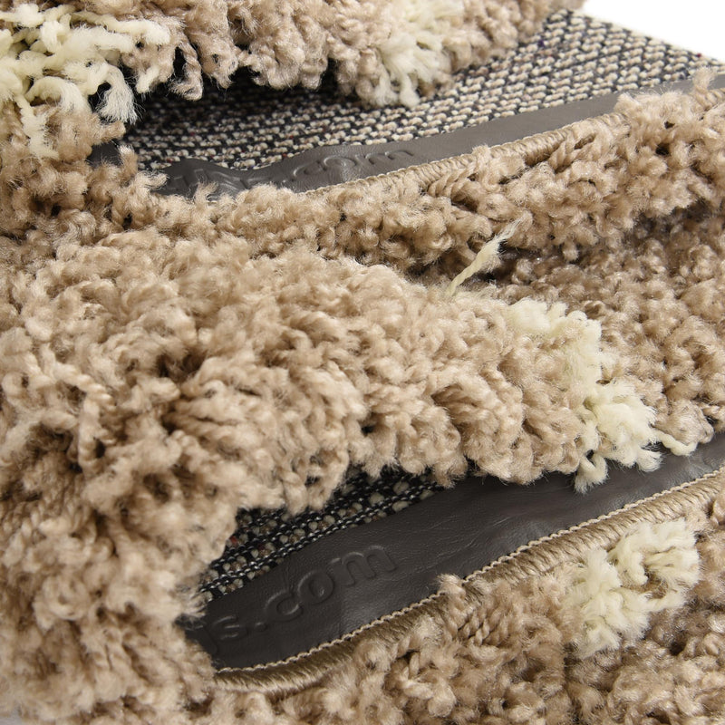 Lattice Loft Shag Collection Area Rug - Chelsea (Light Brown) Rectangle Light Brown  lifestyle 12