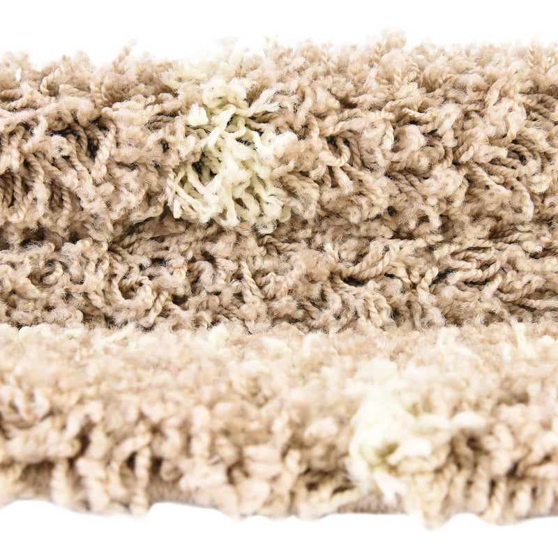 Lattice Loft Shag Collection Area Rug - Chelsea (Light Brown) Rectangle Light Brown  lifestyle 13