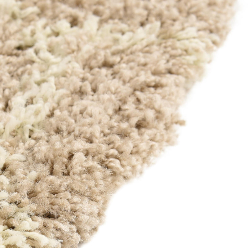 Lattice Loft Shag Collection Area Rug - Chelsea (Light Brown) Oval Light Brown  lifestyle 5