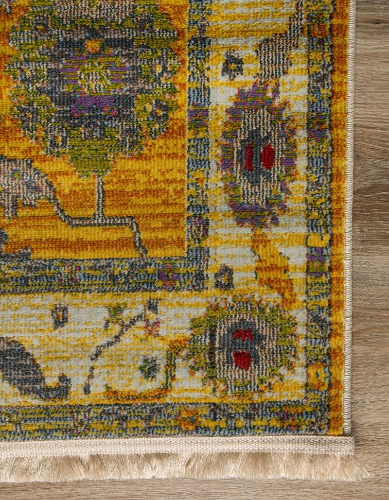 Arcadia Rugs Collection Area Rug - Eden (Yellow) Rectangle Yellow  lifestyle 3