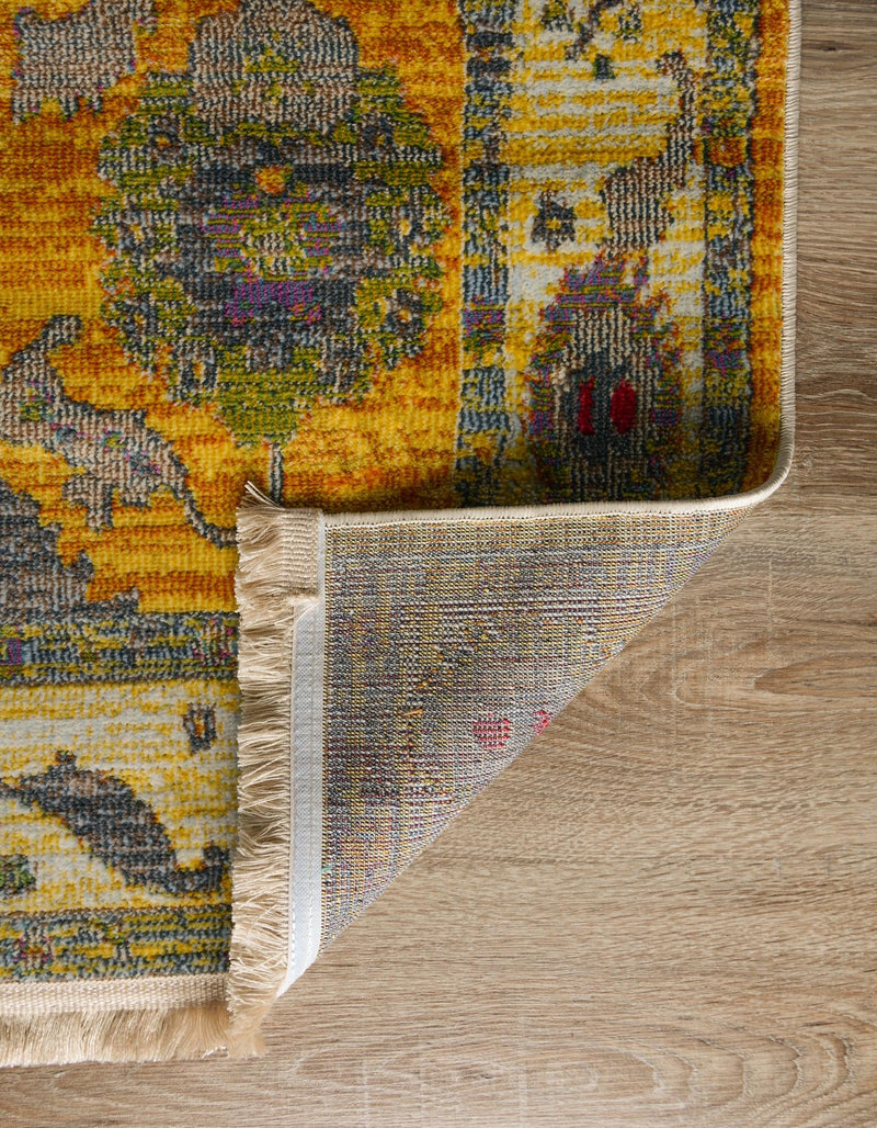 Arcadia Rugs Collection Area Rug - Eden (Yellow) Rectangle Yellow  lifestyle 4