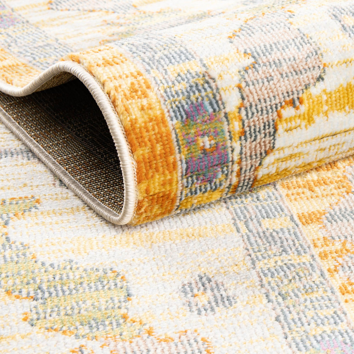 Arcadia Rugs Collection Area Rug - Eden (Yellow) Rectangle Yellow  lifestyle 5