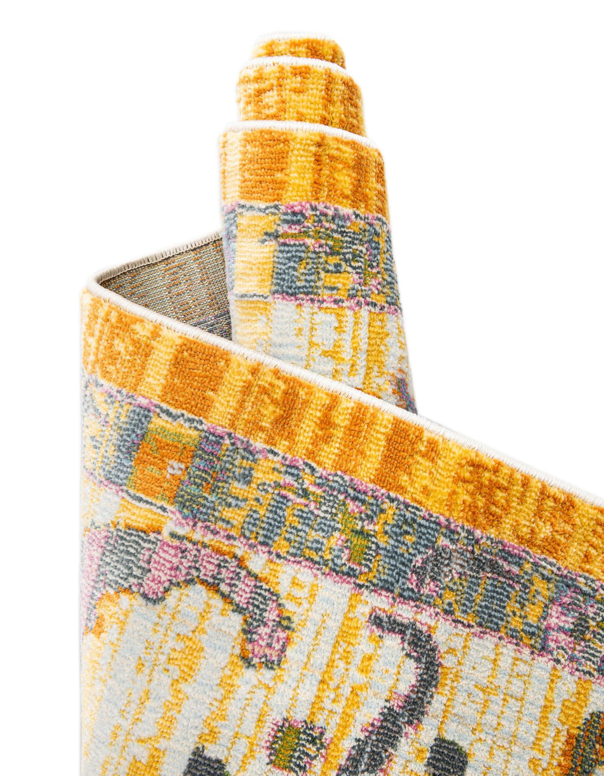 Arcadia Rugs Collection Area Rug - Eden (Yellow) Rectangle Yellow  lifestyle 10