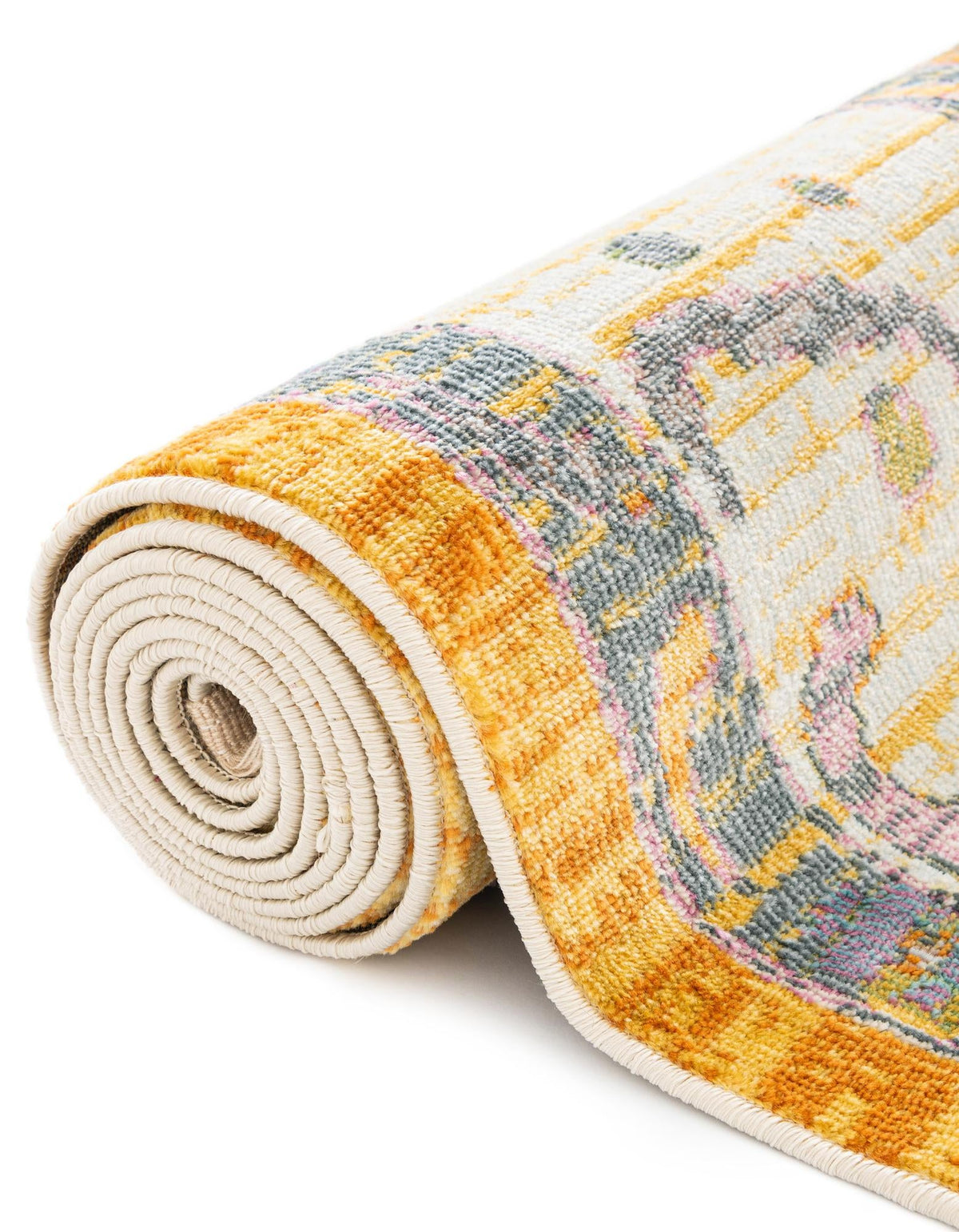 Arcadia Rugs Collection Area Rug - Eden (Yellow) Rectangle Yellow  lifestyle 11