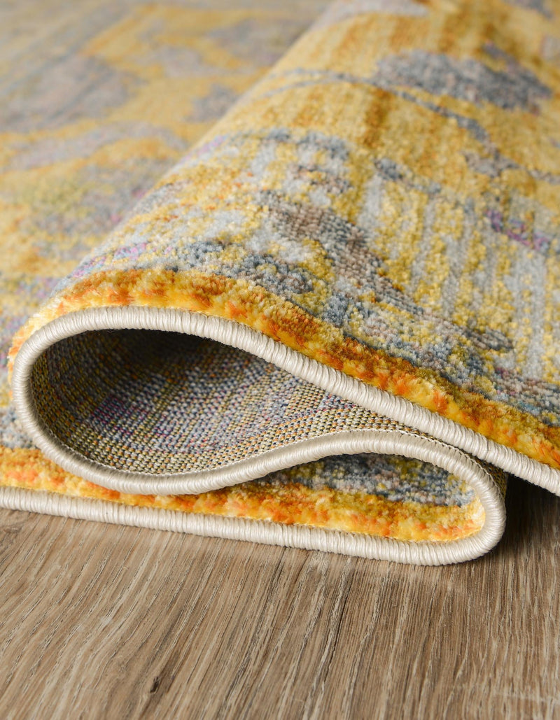 Arcadia Rugs Collection Area Rug - Eden (Yellow) Octagon Yellow  lifestyle 28