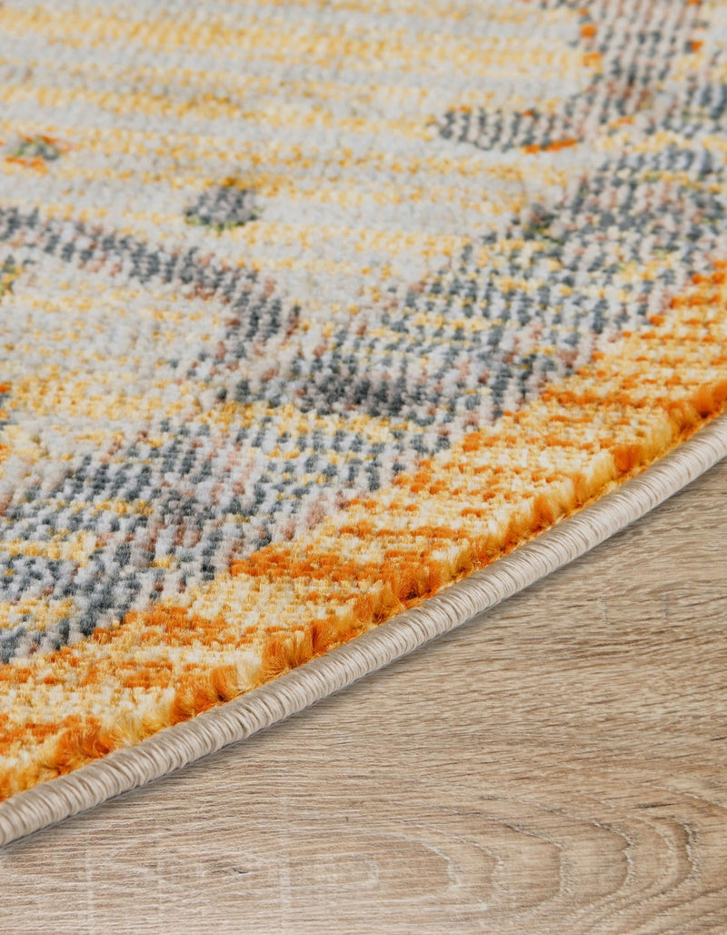 Arcadia Rugs Collection Area Rug - Eden (Yellow) Octagon Yellow  lifestyle 30