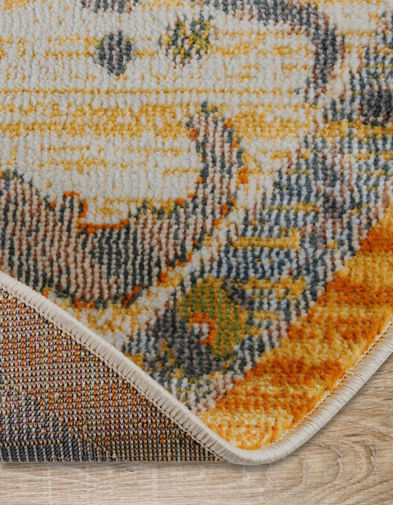 Arcadia Rugs Collection Area Rug - Eden (Yellow) Octagon Yellow  lifestyle 31