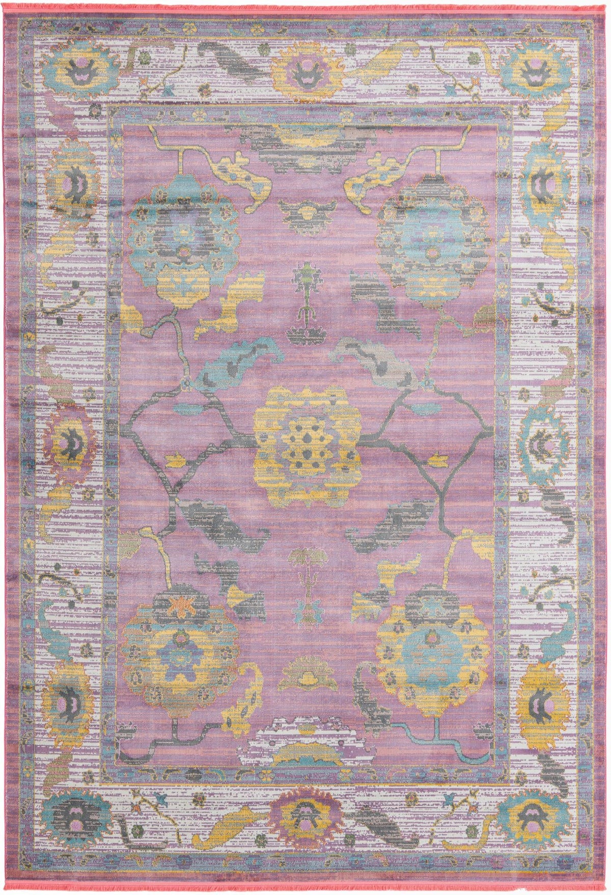 Arcadia Rugs Collection Area Rug - Eden (Pink) Rectangle Pink  lifestyle 2