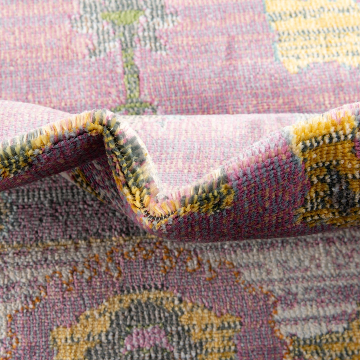 Arcadia Rugs Collection Area Rug - Eden (Pink) Rectangle Pink  lifestyle 8