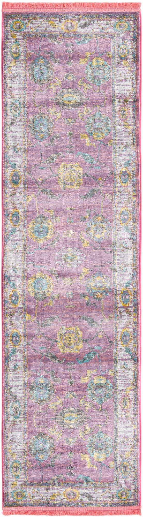 Arcadia Rugs Collection Area Rug - Eden (Pink) Runner Pink  lifestyle 17