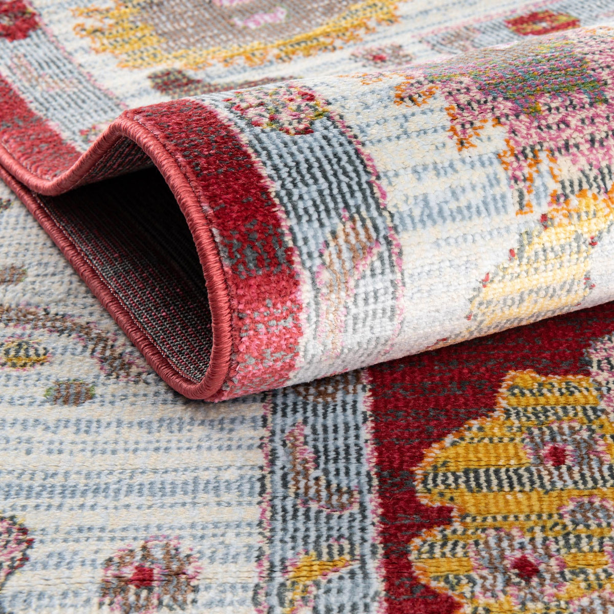 Arcadia Rugs Collection Area Rug - Eden (Red) Rectangle Red  lifestyle 6