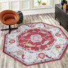 Arcadia Rugs Collection Area Rug - Eden (Red) Octagon Red  lifestyle 55