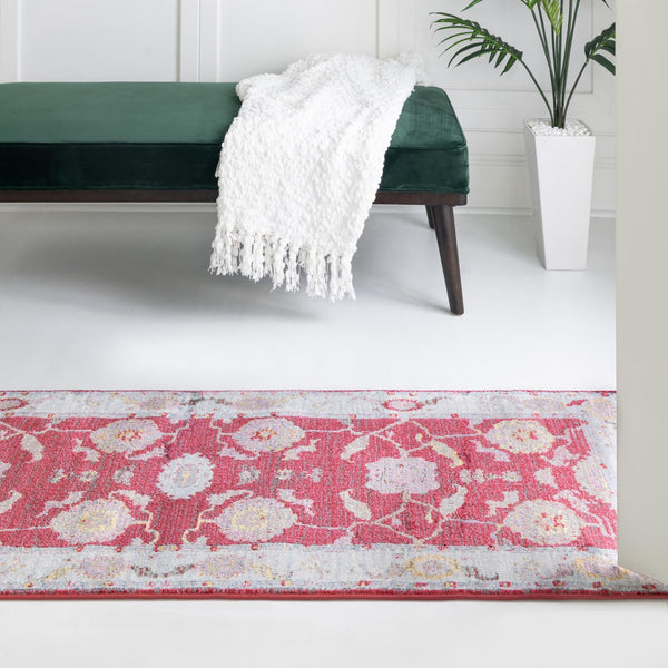 Arcadia Rugs Collection Area Rug - Eden (Red) Runner Red  lifestyle 62